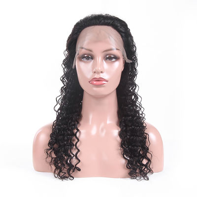 Trung Quốc Sạch Sợi Ngang Trinh Tóc Lace Wigs / Ngắn Full Lace Wigs Tóc Con Người Sâu Quăn nhà cung cấp