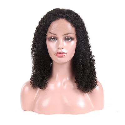 Trung Quốc Tự nhiên màu đen glueless đầy đủ ren tóc giả tóc con người Kinky xoăn OEM dịch vụ nhà cung cấp