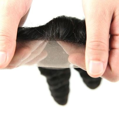 Trung Quốc Chính hãng mềm 4 x 4 ren đóng cửa tóc giả tóc con người mà không cần xử lý chemiacal nhà cung cấp