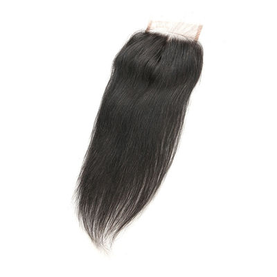 Mượt dài tóc con người ren đóng cửa / lụa cơ sở đóng cửa dệt đôi sợi ngang nhà cung cấp