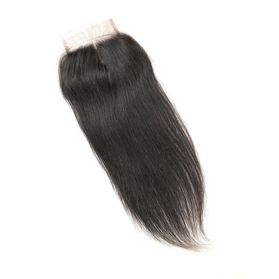 Mượt dài tóc con người ren đóng cửa / lụa cơ sở đóng cửa dệt đôi sợi ngang nhà cung cấp