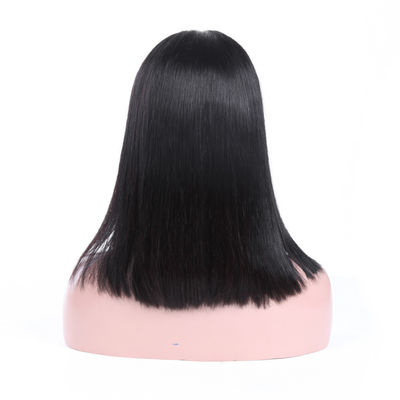 Tinh khiết Trinh Tóc Lace Wigs / Lace Front Wigs Đối Với Đen Phụ Nữ Silk Straight nhà cung cấp